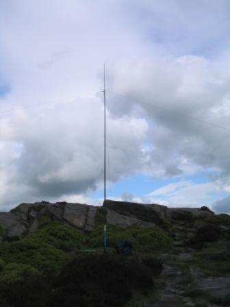HF dipole on fishing pole