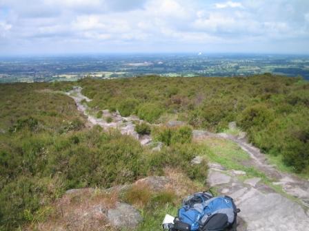 View from the summit towards Jodrell Bank