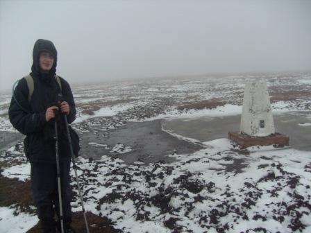 Jimmy at the Brown Knoll trig point