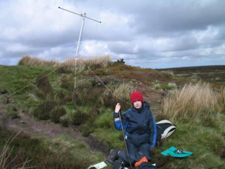 Jimmy on Urra Moor-Round Hill - but where has the trig point gone?