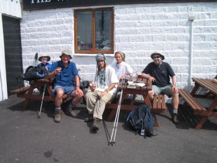 Jimmy, Don, Toke, Bobby & Tom enjoy a drinks break at the White House pub