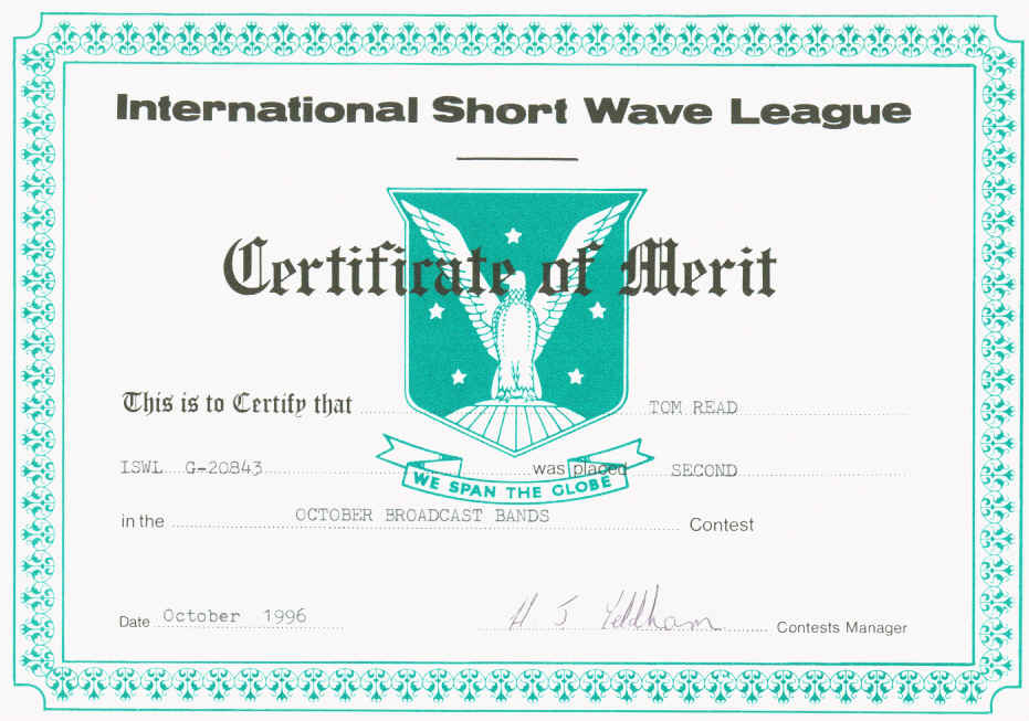 October 1996 Broadcast Bands Contest