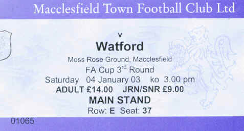 v Watford, FA Cup 3rd round, 2003