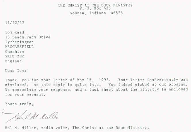 Christ At The Door Ministry