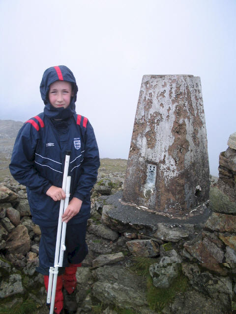 Jimmy on the summit of Arenig Fawr