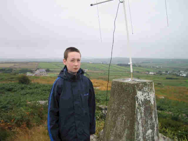 Jimmy at the summit of Carnmenellis