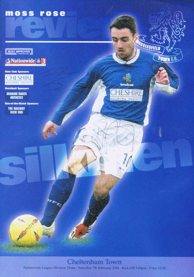 v Cheltenham Town, 2004 - autographed by Danny Adams and Matthew Tipton