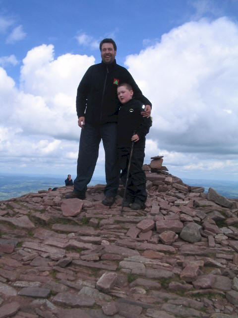Tom and Liam on Pen y Fan