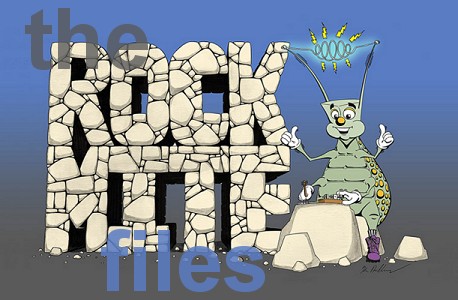 'the Rock-Mite files' logo, courtesy Glenn WA7SPY