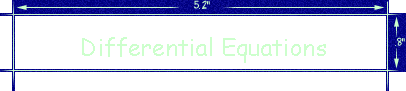 Differential Equations
