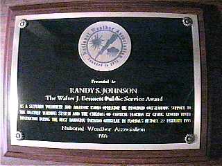 Public Service Award from the N.W.A.