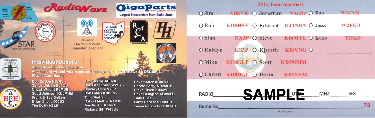 2012 QSL Back