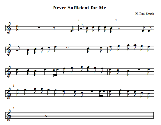 sheet music