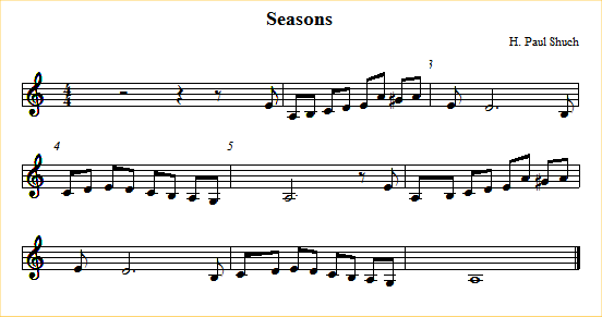 sheet music