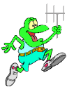 Corel running frog