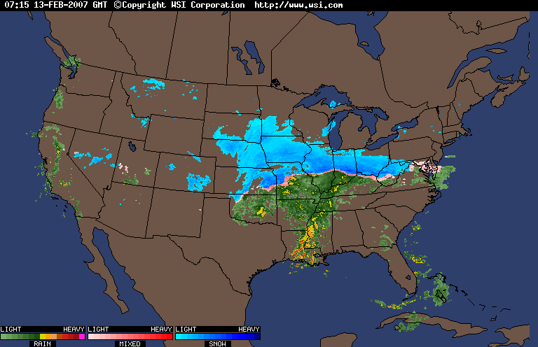 Intellicast radar image