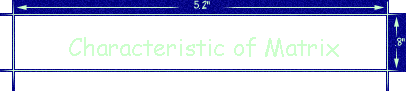 Characteristic of Matrix