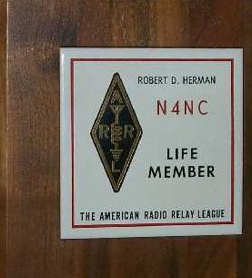 N4NC Life Member Plaque