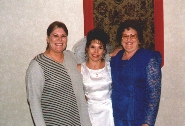Linda on the Left Paula in the Middle and Aunt Minnie on the right