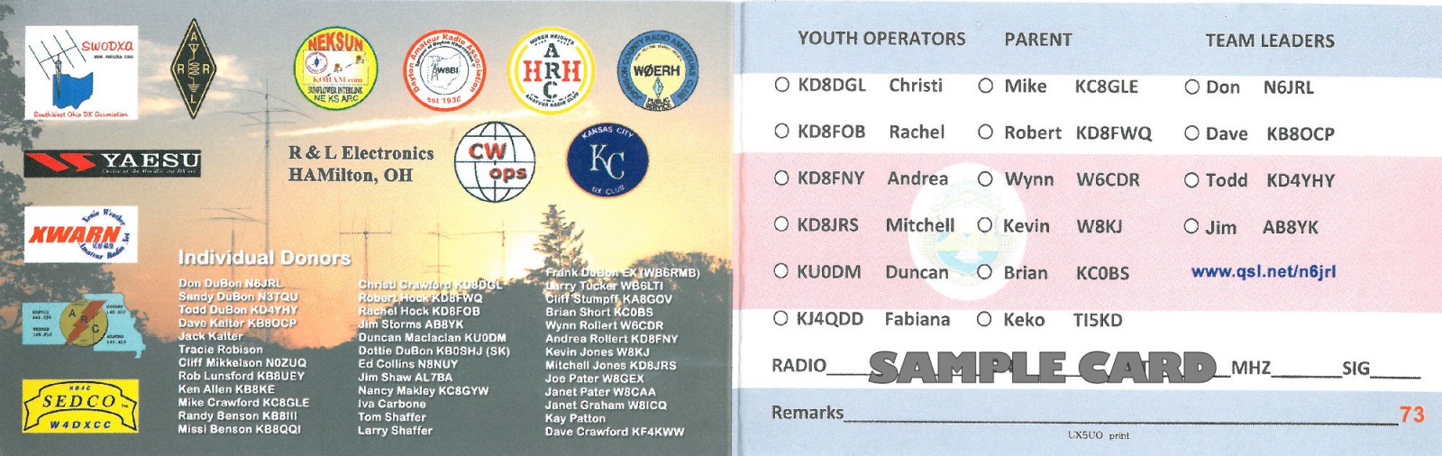 2010 QSL Back