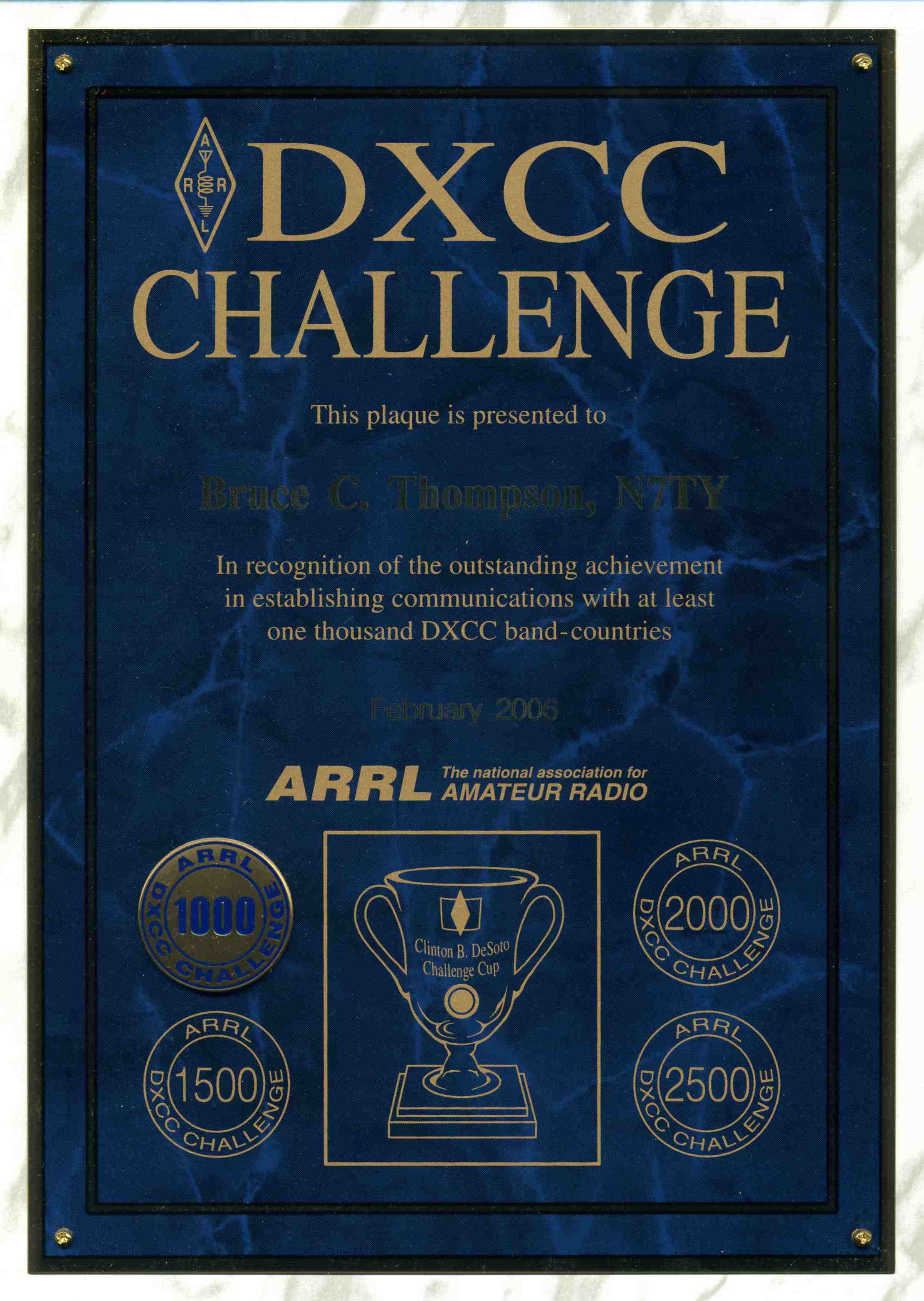 N7TY DXCC CHALLENGE