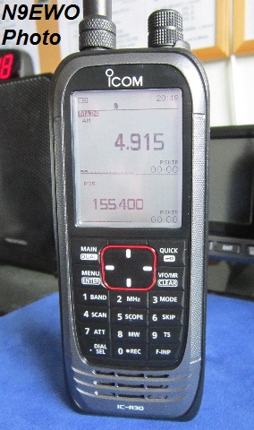 N9EWO Reviews : Icom IC-R30 / IC-R20 WideBand HandHeld Receivers