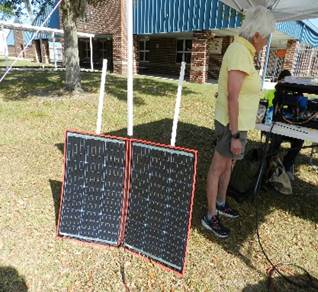 A person standing next to a solar panel

Description automatically generated with medium confidence