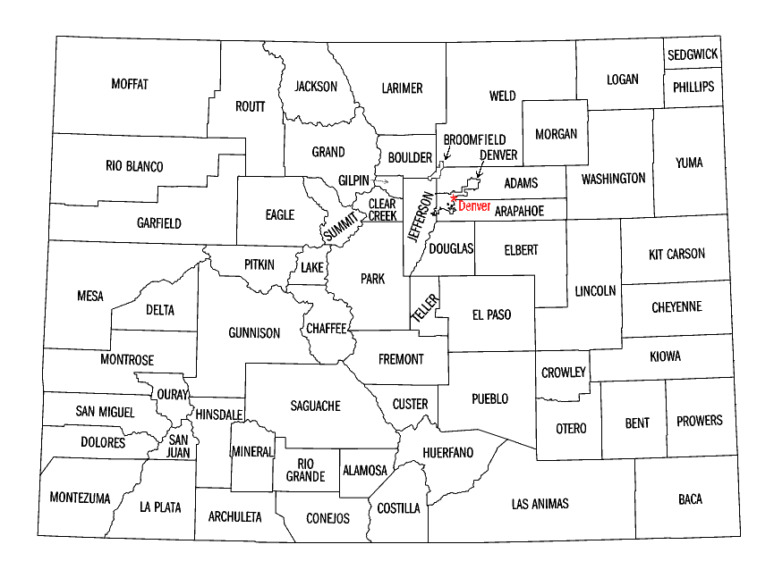 Colorado map