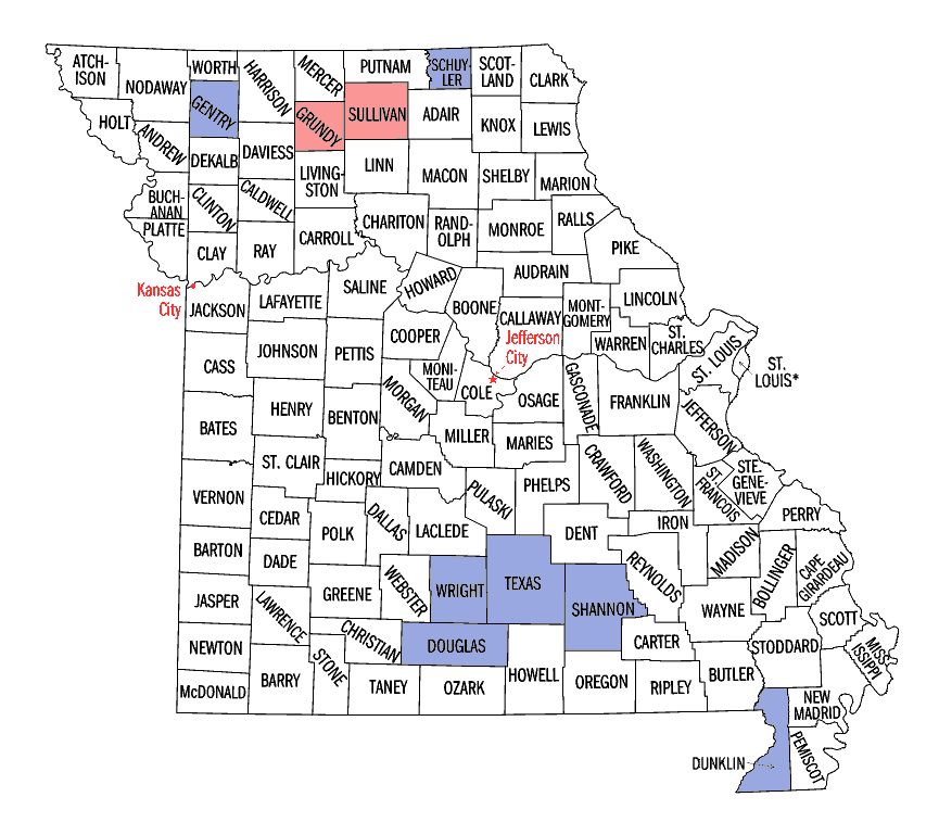 Missouri map