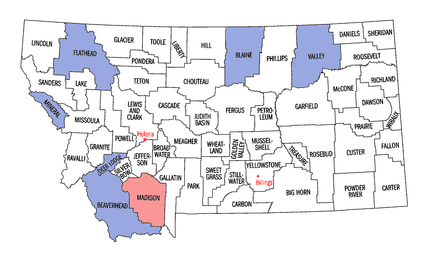 Montana map