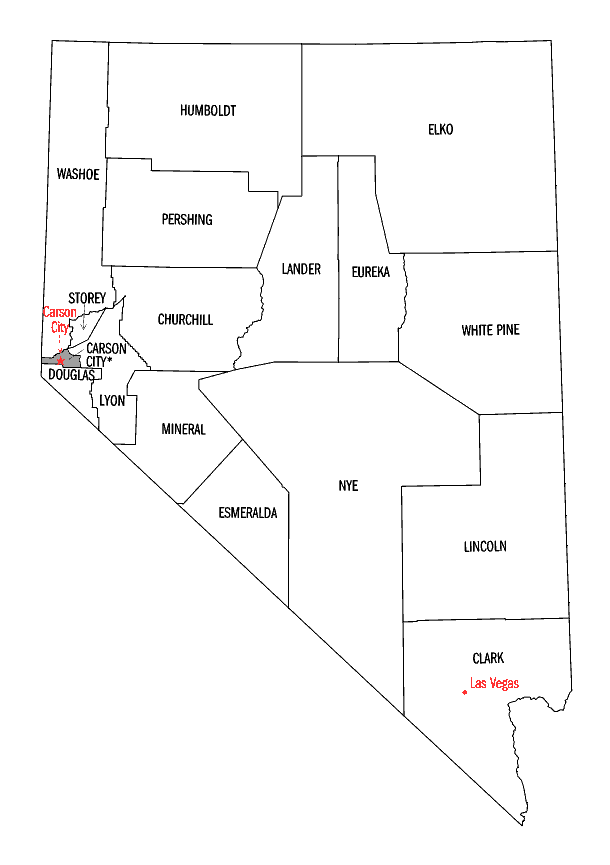 Nevada map