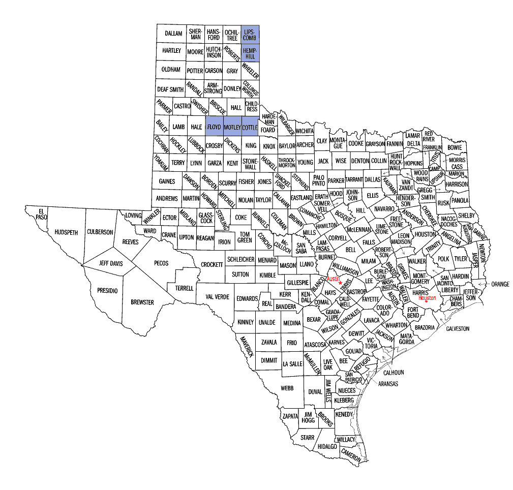 Texas map