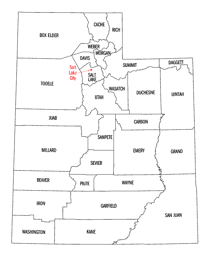 Utah map