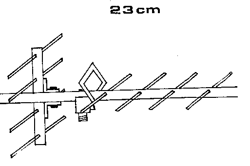 Antenna for 23cm 1270Mhz