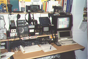 Station equipment of OE3MZC for HF,VHF,UHF and ATV