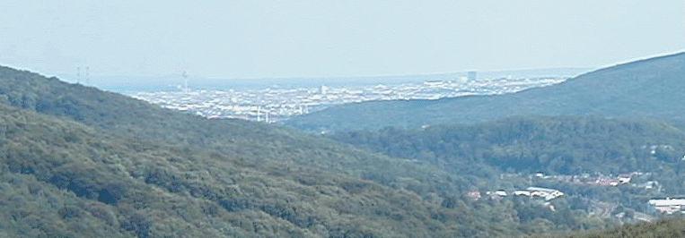 View from repeater location towards VIENNA city area