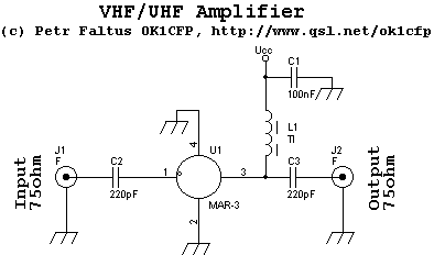 Schéma zesilovače (amplifier circuit)