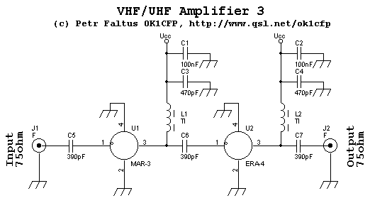 Schéma zesilovače 3 (amplifier circuit three)