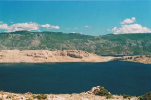 Nice view of Velebit mountains from Pag Island  yr.2000 (view to North)