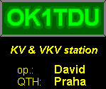 OK1TDU - Radioamaterske stranky