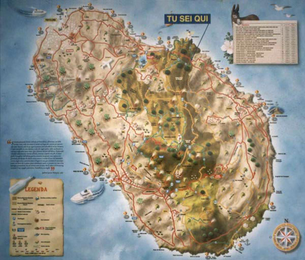 Mapa ostrova Pantelleria