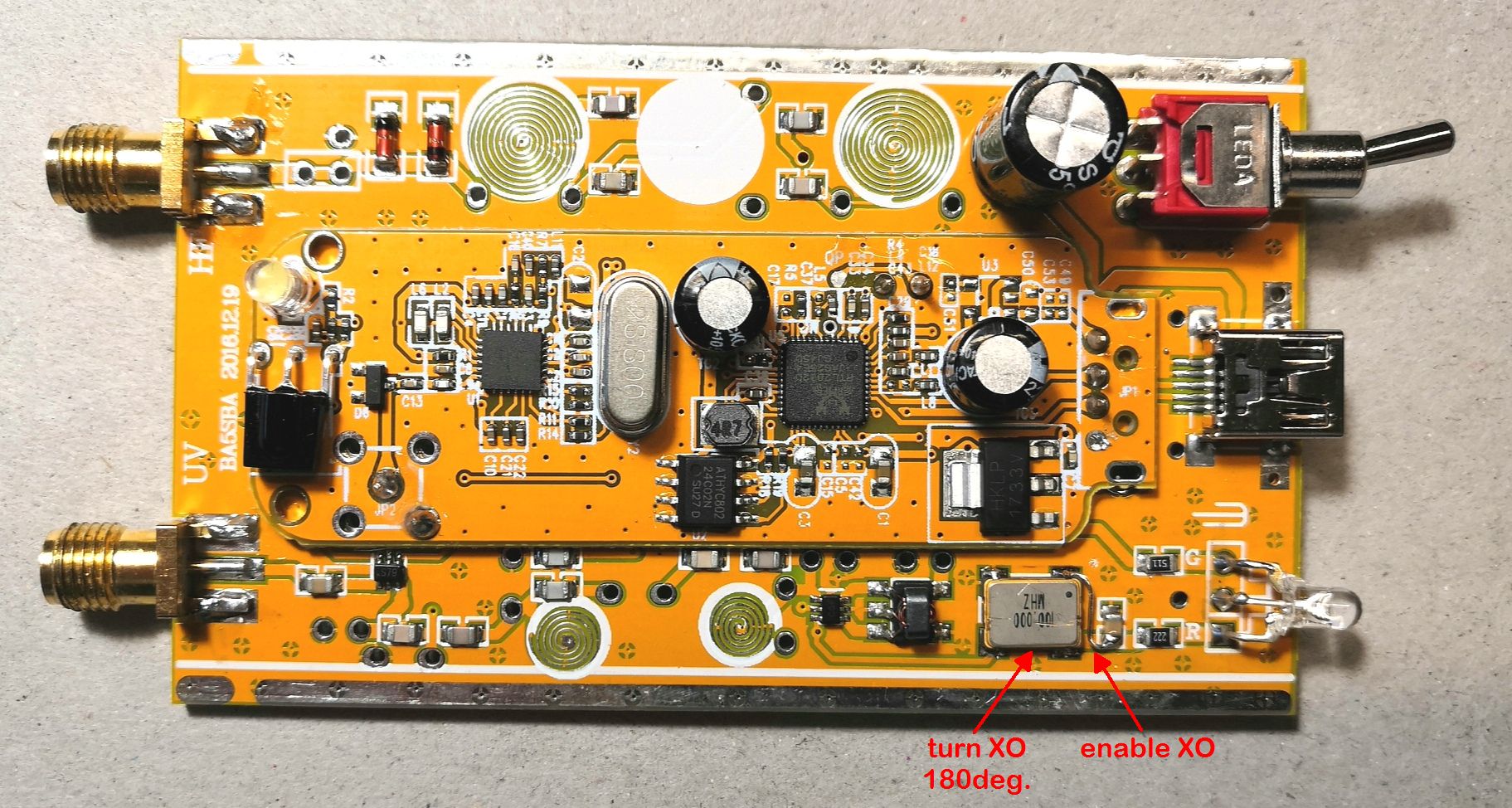 fixed BA5SBA 100MHz upconverter - kliknutím zväčši