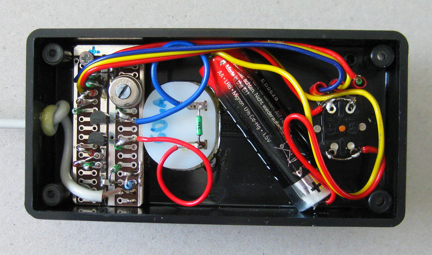 VF voltmeter - zapojenie