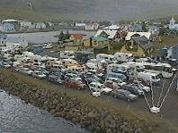 Waiting to board the m/s Norrona.