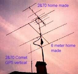 Home made 6-meter band antenna