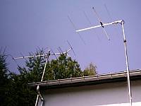My antennas mounted at the side of the balcony