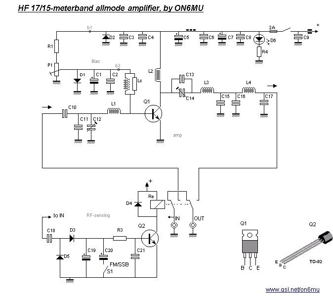 10 watt RF HF power amplifier for 18 and 21 Mc