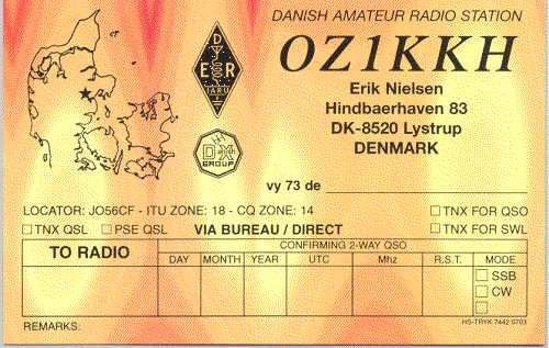 Qsl Kort OZ1KKH   QSL Kort] Qsl Kort