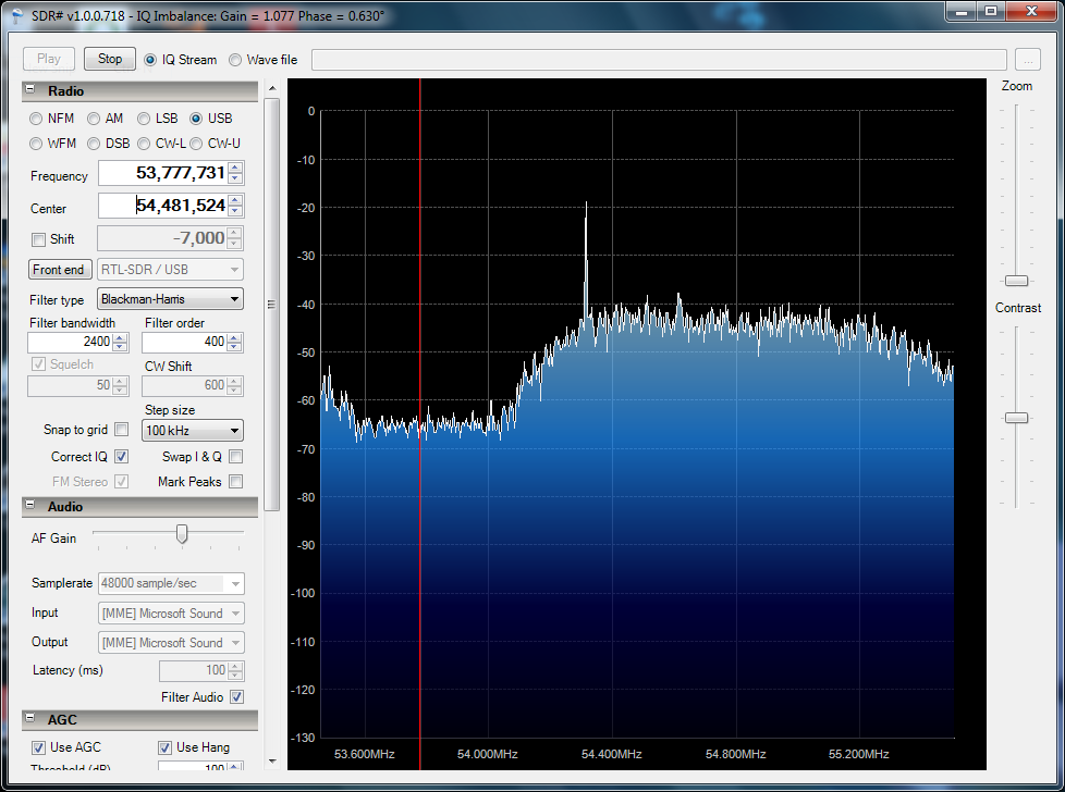 KOTA-DT-2 pilot (54.310 MHz) via Es