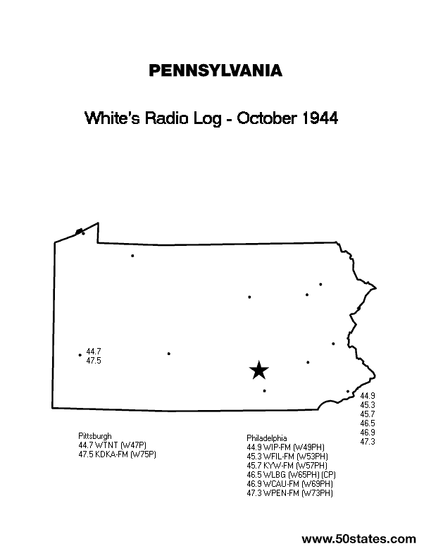 Oct 1944 PA FM Map